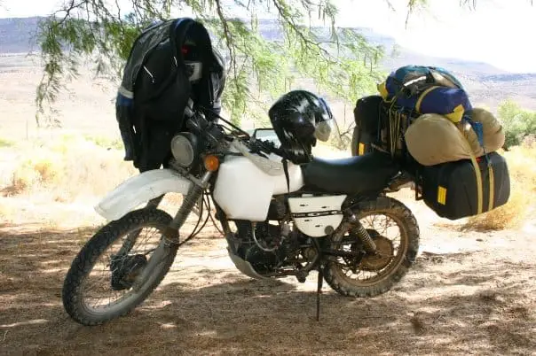 A long range tank on your bike is probably the best option for extra fuel on your motorcycle
