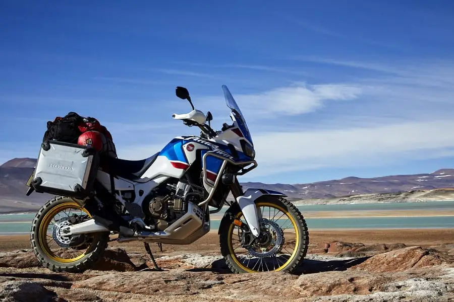 A heavily laden adventure bike can be daunting to ride