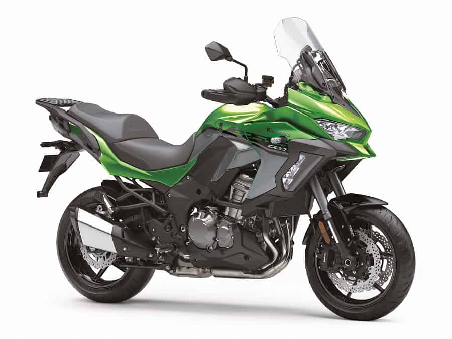 The Kawasaki has cruise control and a range of other electronic rider aids