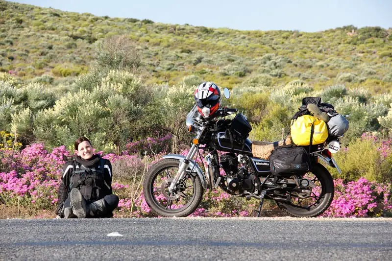 Sort luggage is ideal for a small motorcycle due to its light weight