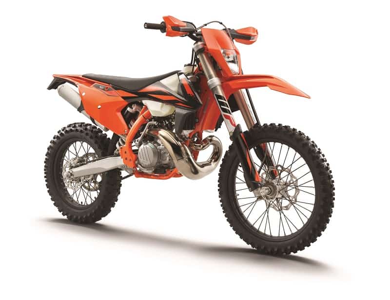 KTM 300 EXC TPI 2-stroke has liquid cooling and fuel injection